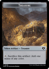 Treasure // Construct (0042) Double-Sided Token [Commander Masters Tokens] | Cards and Coasters CA