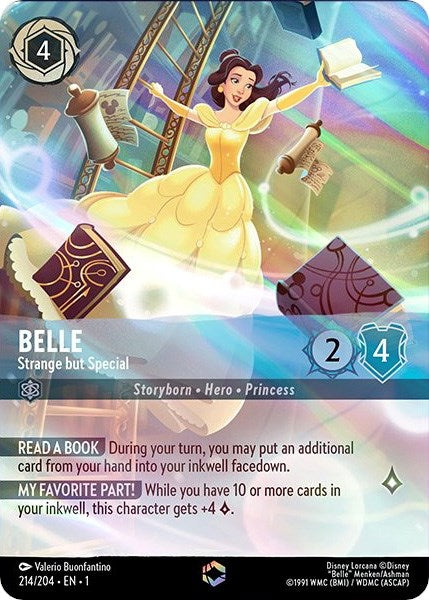 Belle - Strange but Special (Enchanted) (214/204) [The First Chapter] | Cards and Coasters CA