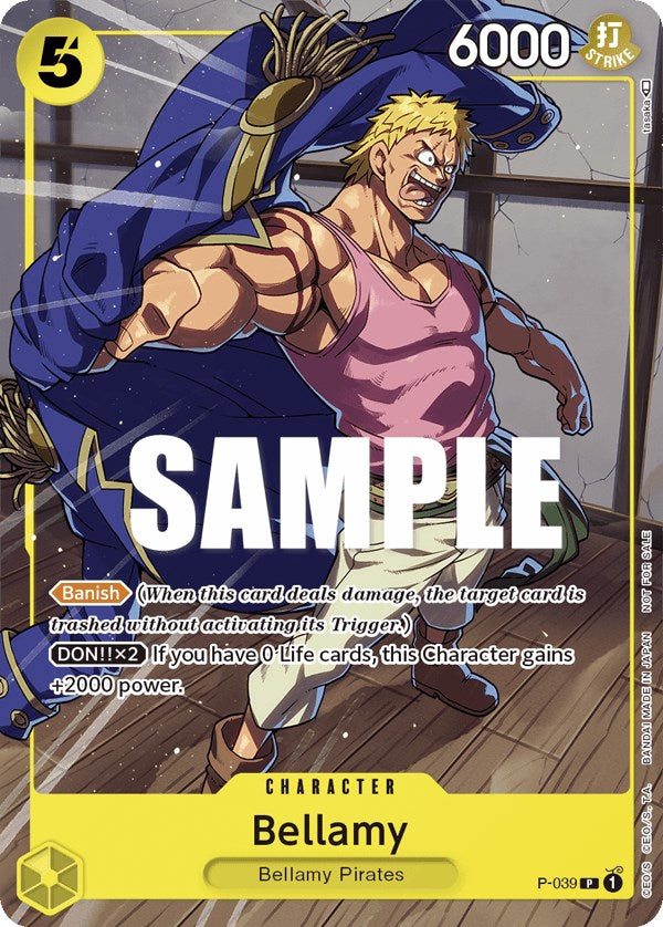 Bellamy (Pirates Party Vol. 4) [One Piece Promotion Cards] | Cards and Coasters CA