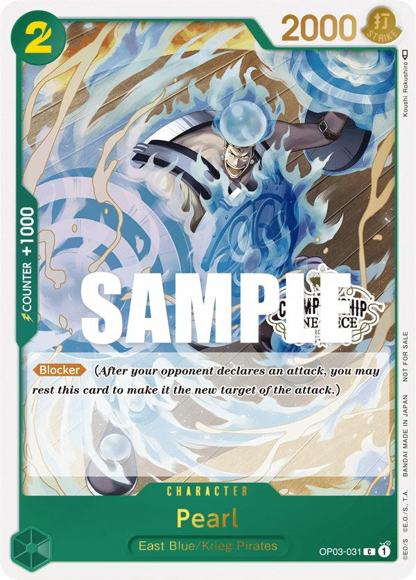 Pearl (Store Championship Participation Pack Vol. 2) [One Piece Promotion Cards] | Cards and Coasters CA