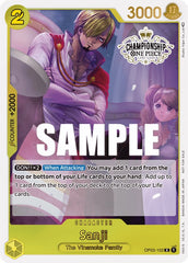 Sanji (Store Championship Participation Pack Vol. 2) [One Piece Promotion Cards] | Cards and Coasters CA