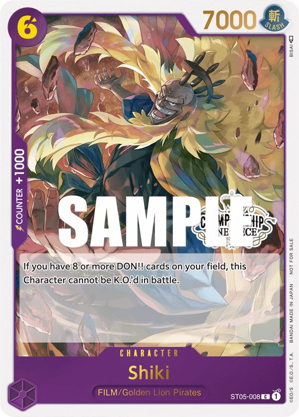 Shiki (Store Championship Participation Pack Vol. 2) [One Piece Promotion Cards] | Cards and Coasters CA