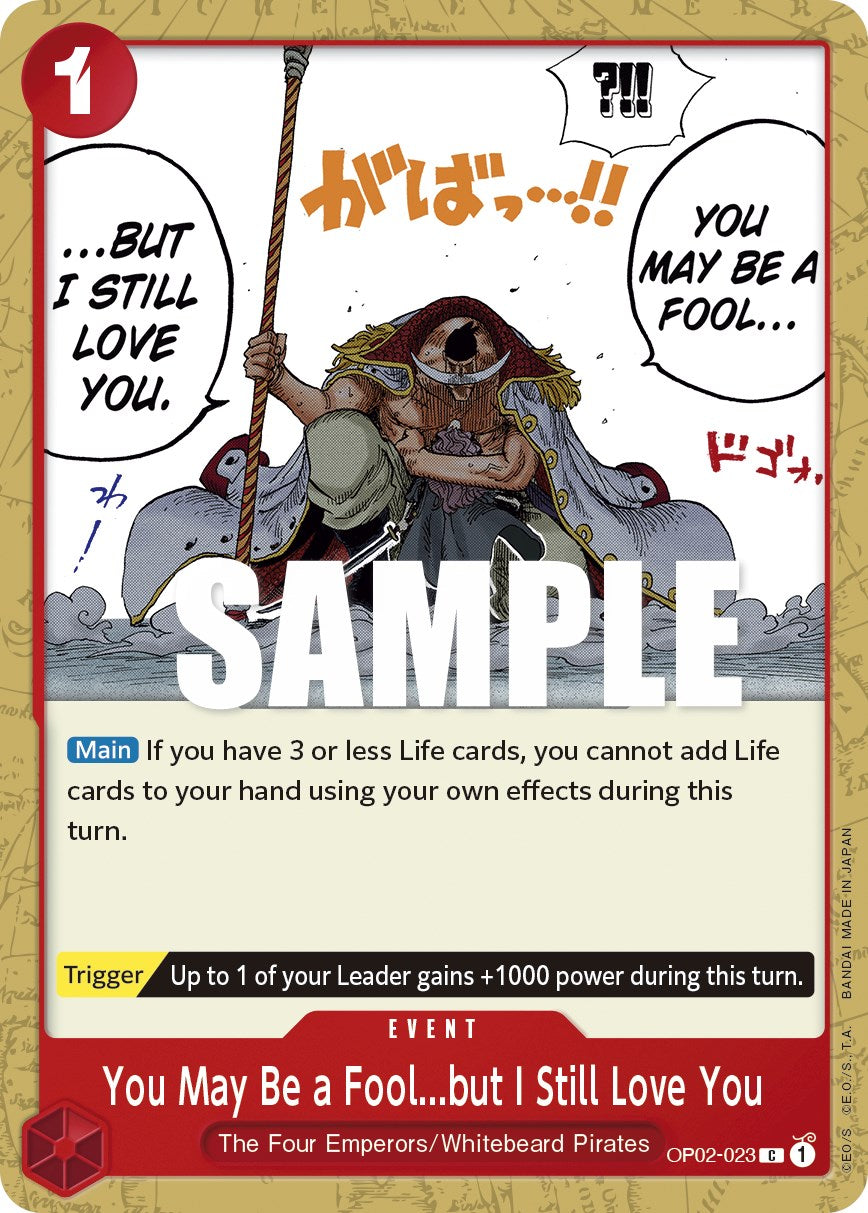 You May Be a Fool...but I Still Love You [Paramount War] | Cards and Coasters CA