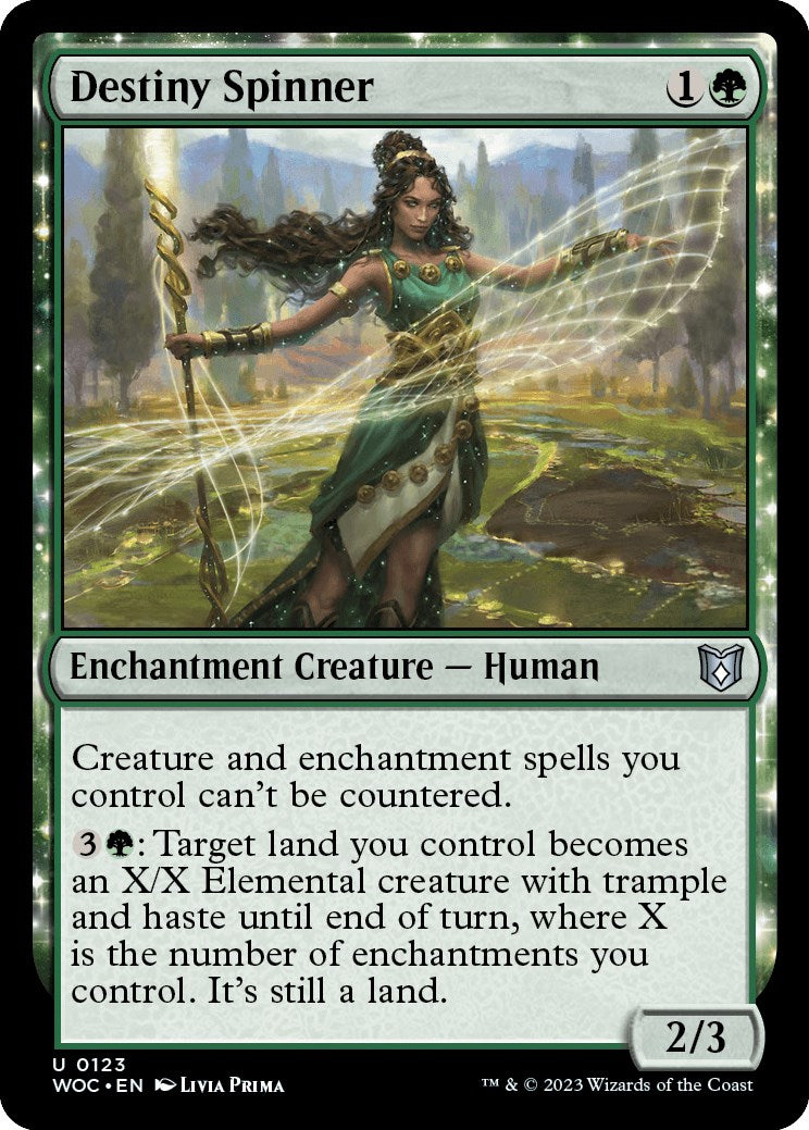 Destiny Spinner [Wilds of Eldraine Commander] | Cards and Coasters CA