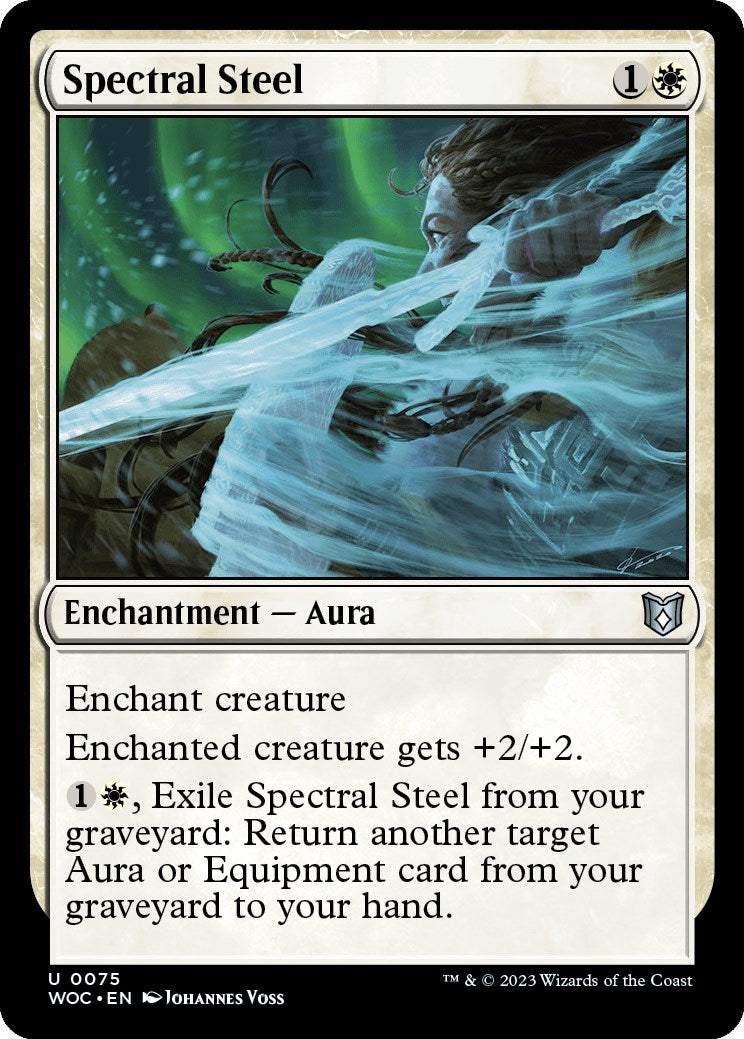 Spectral Steel [Wilds of Eldraine Commander] | Cards and Coasters CA