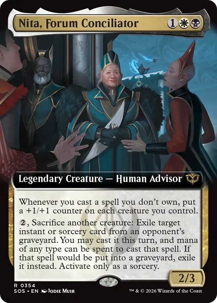 Nita, Forum Conciliator (Extended Art) [Secrets of Strixhaven] | Cards and Coasters CA
