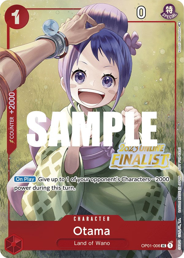 Otama (Online Regional 2023) [Finalist] [One Piece Promotion Cards] | Cards and Coasters CA