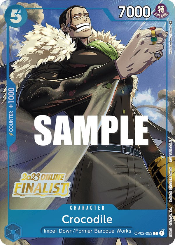 Crocodile (Online Regional 2023) [Finalist] [One Piece Promotion Cards] | Cards and Coasters CA