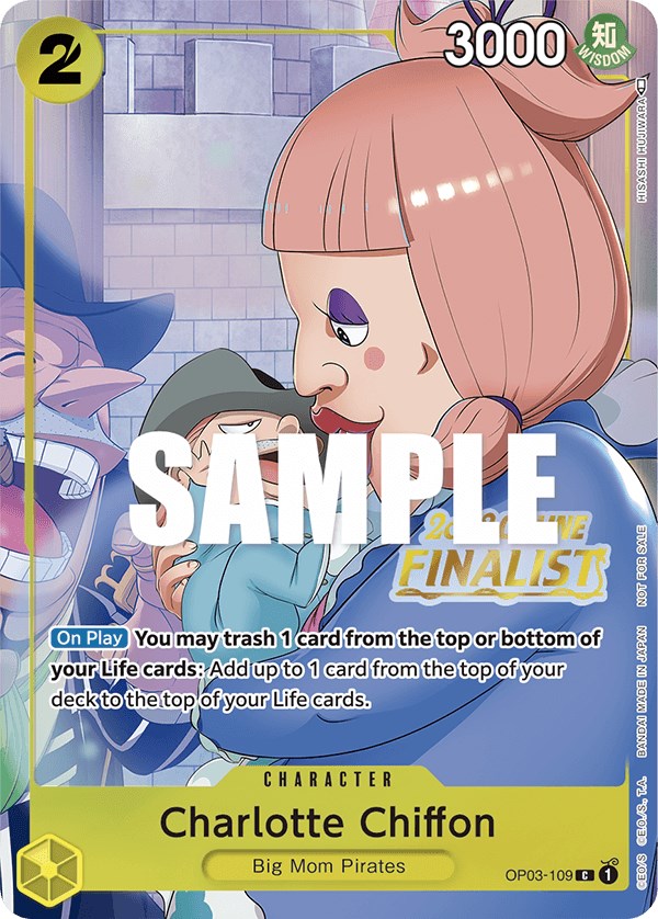 Charlotte Chiffon (Online Regional 2023) [Finalist] [One Piece Promotion Cards] | Cards and Coasters CA