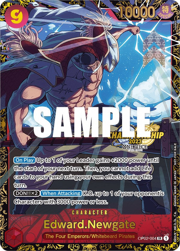 Edward.Newgate (Championship 2023) [One Piece Promotion Cards] | Cards and Coasters CA