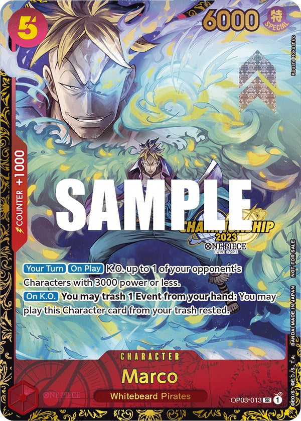 Marco (Championship 2023) [One Piece Promotion Cards] | Cards and Coasters CA