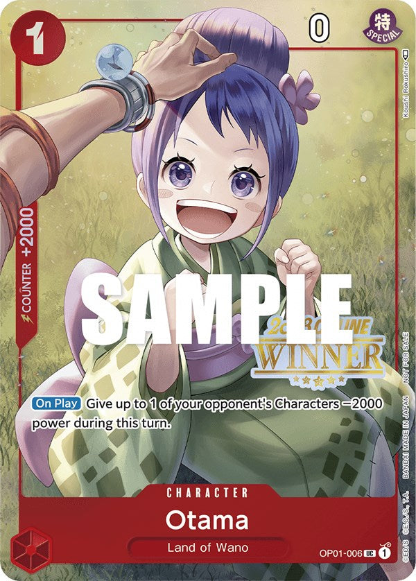 Otama (Online Regional 2023) [Winner] [One Piece Promotion Cards] | Cards and Coasters CA