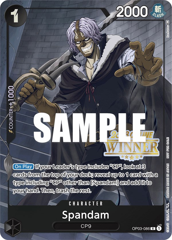 Spandam (Online Regional 2023) [Winner] [One Piece Promotion Cards] | Cards and Coasters CA