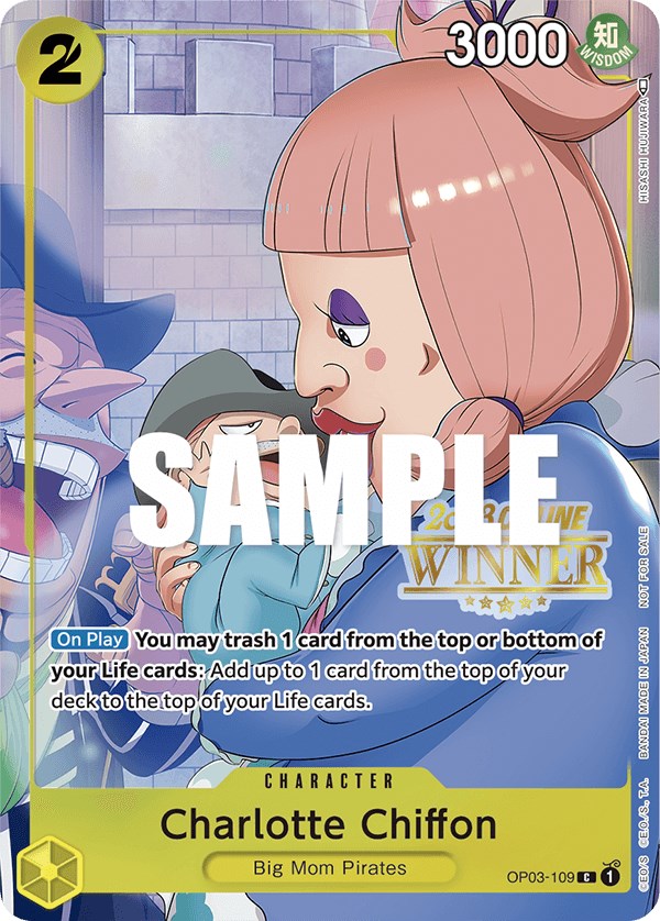 Charlotte Chiffon (Online Regional 2023) [Winner] [One Piece Promotion Cards] | Cards and Coasters CA