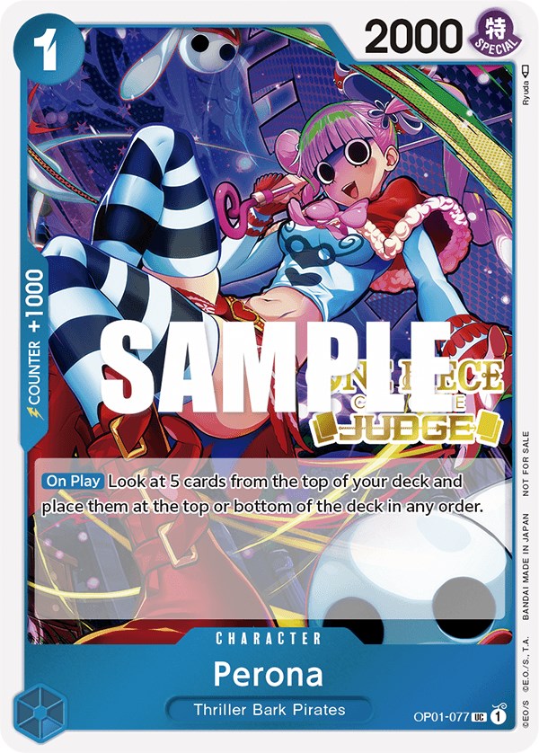 Perona (Judge Pack Vol. 2) [One Piece Promotion Cards] | Cards and Coasters CA