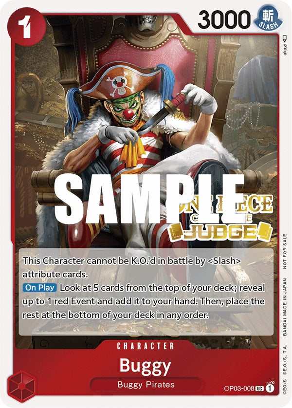 Buggy (Judge Pack Vol. 2) [One Piece Promotion Cards] | Cards and Coasters CA