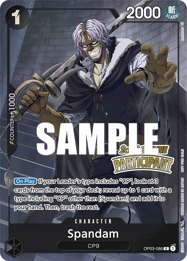 Spandam (Offline Regional 2023) [Participant] [One Piece Promotion Cards] | Cards and Coasters CA