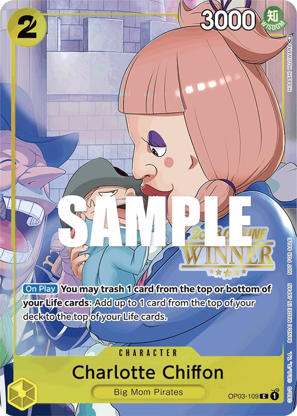 Charlotte Chiffon (Offline Regional 2023) [Winner] [One Piece Promotion Cards] | Cards and Coasters CA