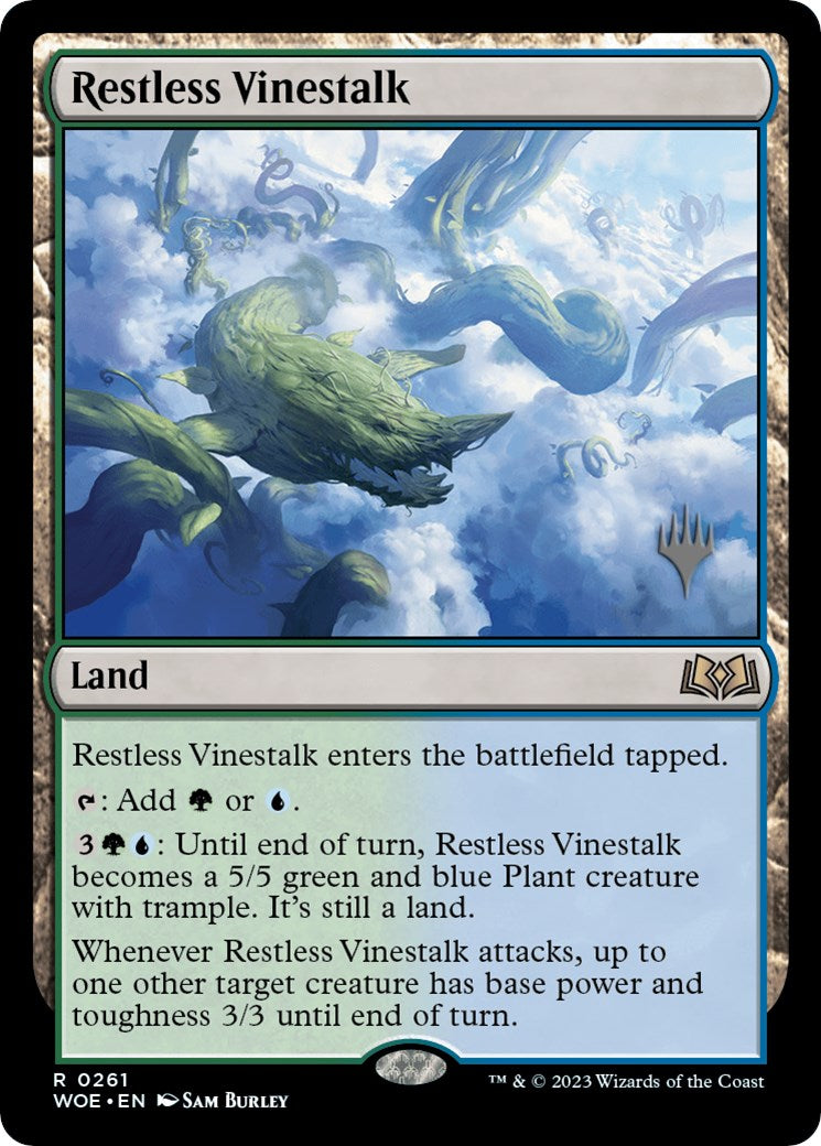 Restless Vinestalk (Promo Pack) [Wilds of Eldraine Promos] | Cards and Coasters CA