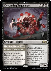 Devouring Sugarmaw // Have for Dinner(Promo Pack) [Wilds of Eldraine Promos] | Cards and Coasters CA