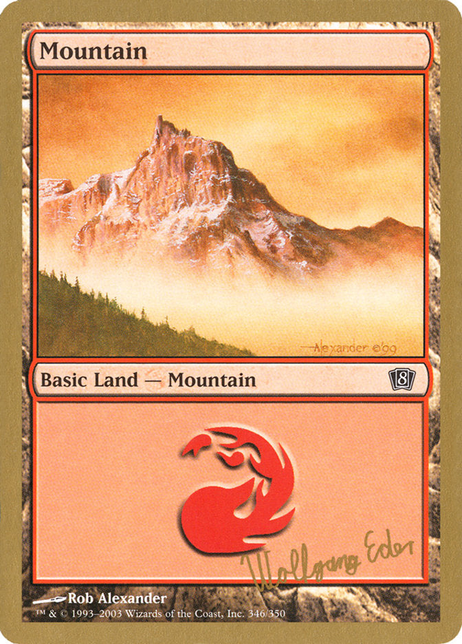 Mountain (we346) (Wolfgang Eder) [World Championship Decks 2003] | Cards and Coasters CA