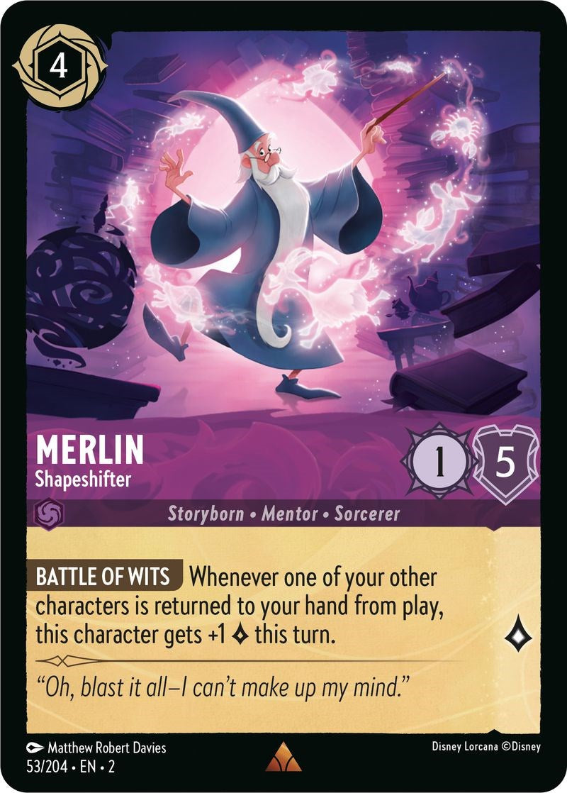 Merlin - Shapeshifter (53/204) [Rise of the Floodborn] | Cards and Coasters CA