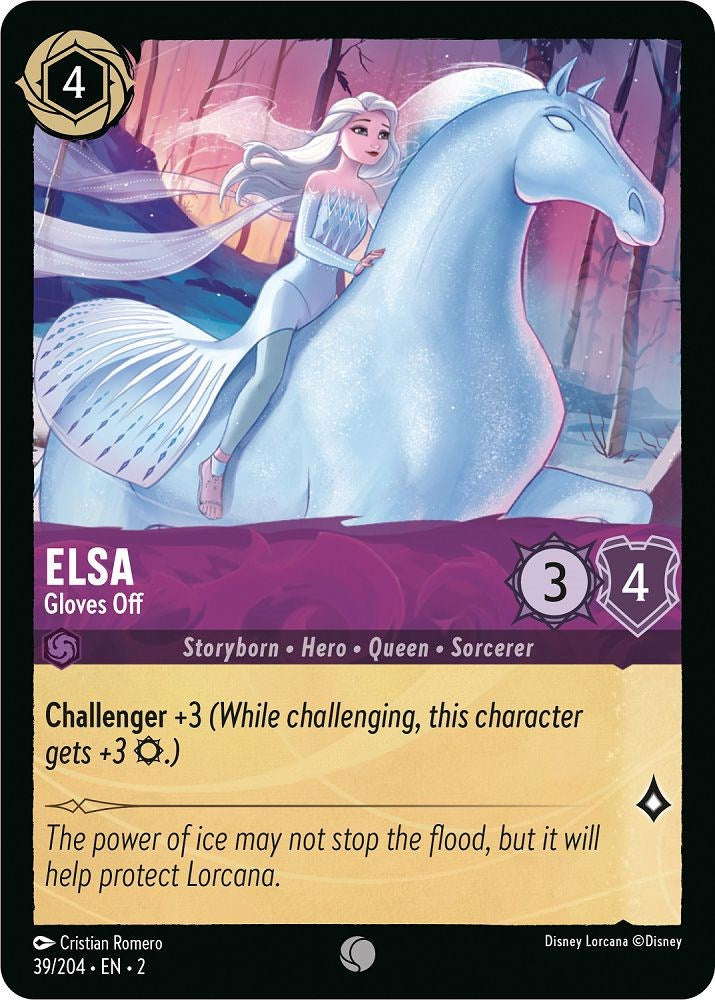 Elsa - Gloves Off (39/204) [Rise of the Floodborn] | Cards and Coasters CA