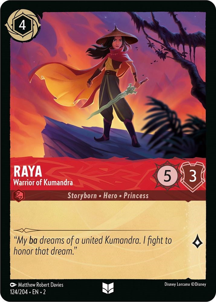 Raya - Warrior of Kumandra (124/204) [Rise of the Floodborn] | Cards and Coasters CA