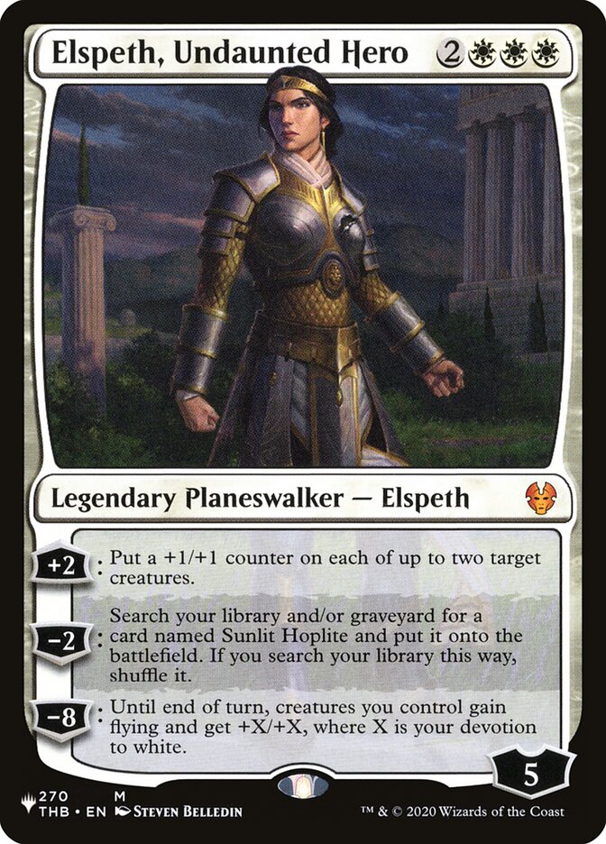 Elspeth, Undaunted Hero [The List] | Cards and Coasters CA