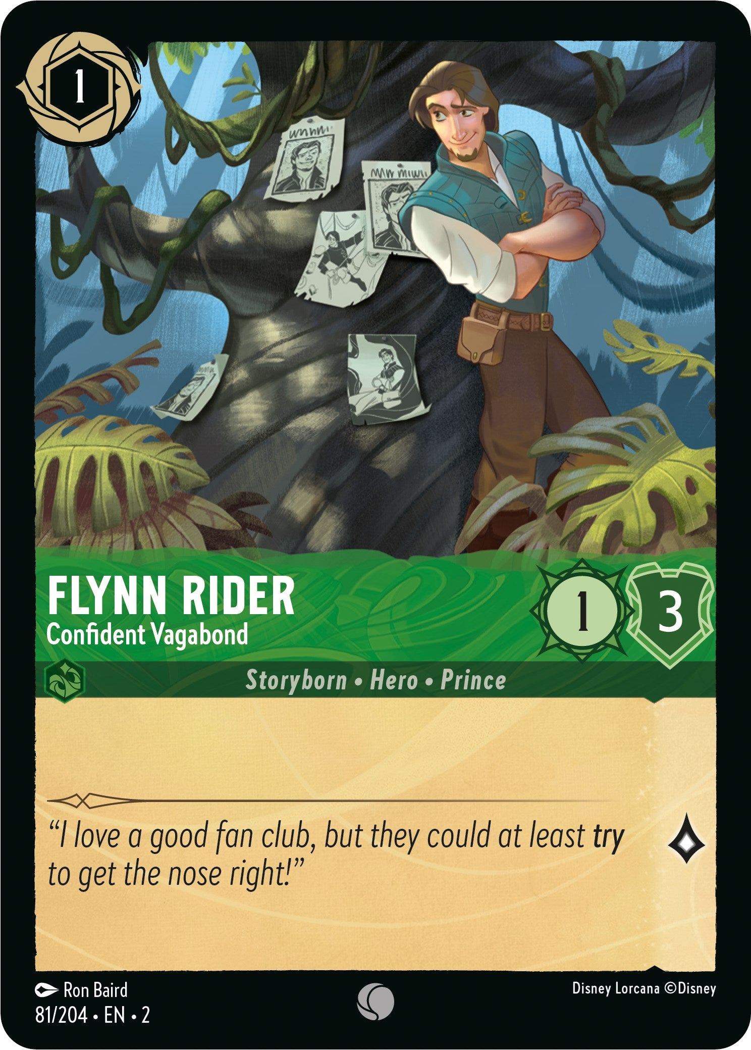 Flynn Rider - Confident Vagabond (81/204) [Rise of the Floodborn] | Cards and Coasters CA