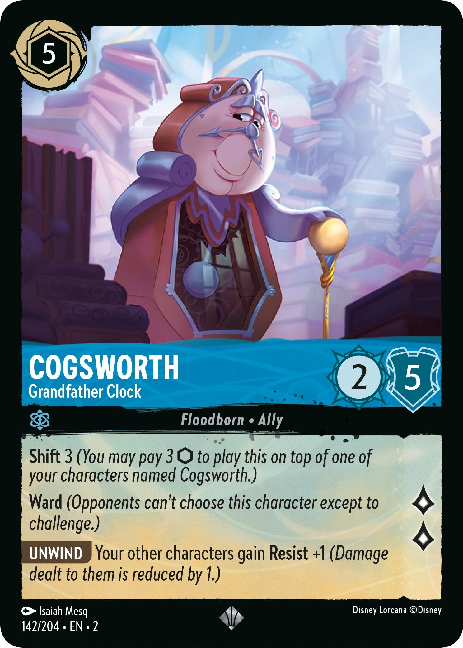 Cogsworth - Grandfather Clock (142/204) [Rise of the Floodborn] | Cards and Coasters CA