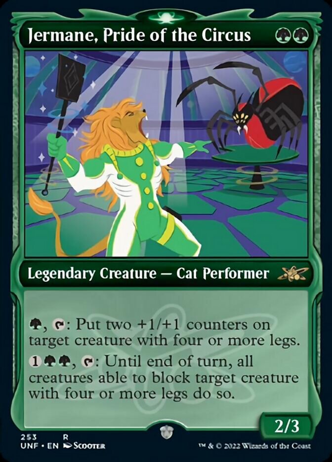 Jermane, Pride of the Circus (Showcase) [Unfinity] | Cards and Coasters CA