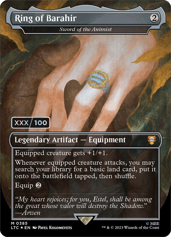 Ring of Barahir - Sword of the Animist (Serialized) [The Lord of the Rings: Tales of Middle-Earth Commander] | Cards and Coasters CA