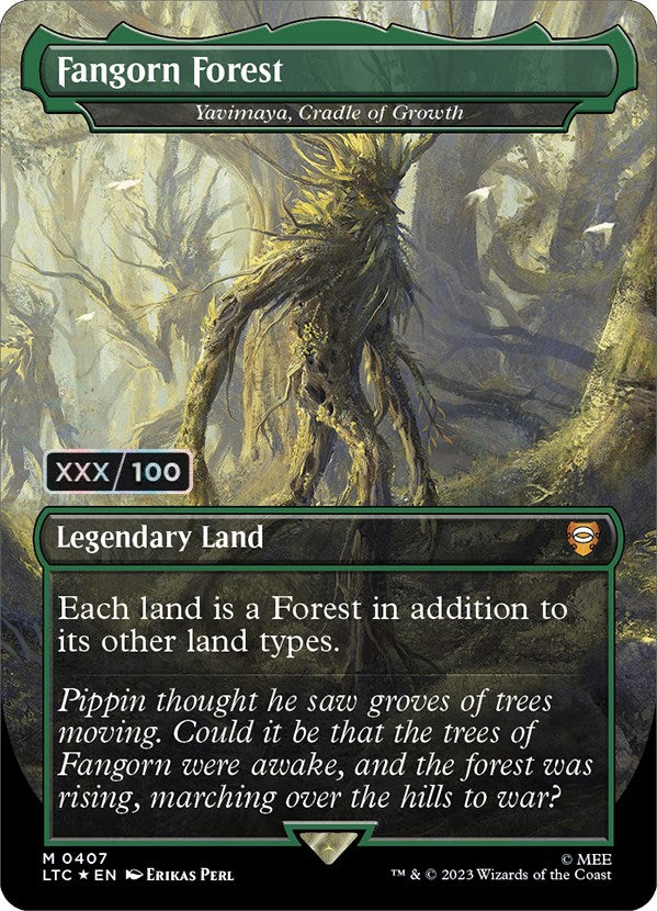 Fangorn Forest - Yavimaya, Cradle of Growth (Serialized) [The Lord of the Rings: Tales of Middle-Earth Commander] | Cards and Coasters CA