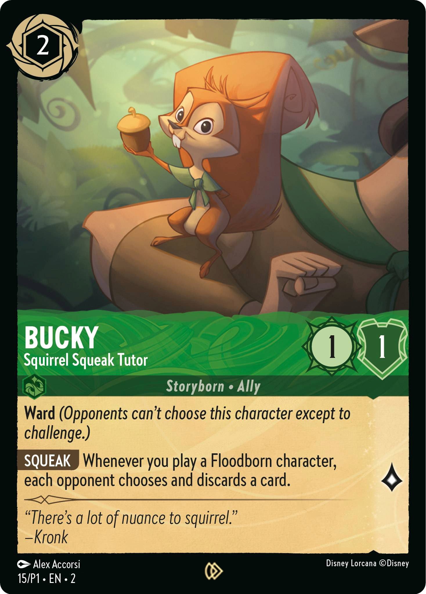 Bucky - Squirrel Squeak Tutor (15) [Promo Cards] | Cards and Coasters CA