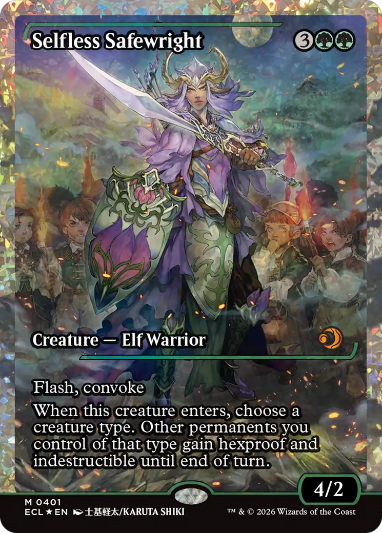 Selfless Safewright (Showcase) (Fracture Foil) [Lorwyn Eclipsed] | Cards and Coasters CA