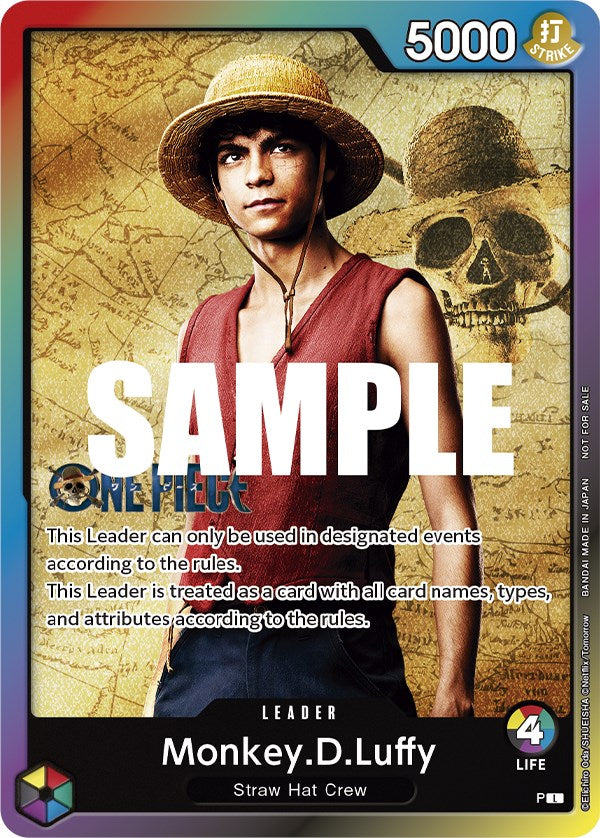 Monkey.D.Luffy (Leader Pack - Live Action) (Sealed Battle 2023 Vol. 1) [One Piece Promotion Cards] | Cards and Coasters CA