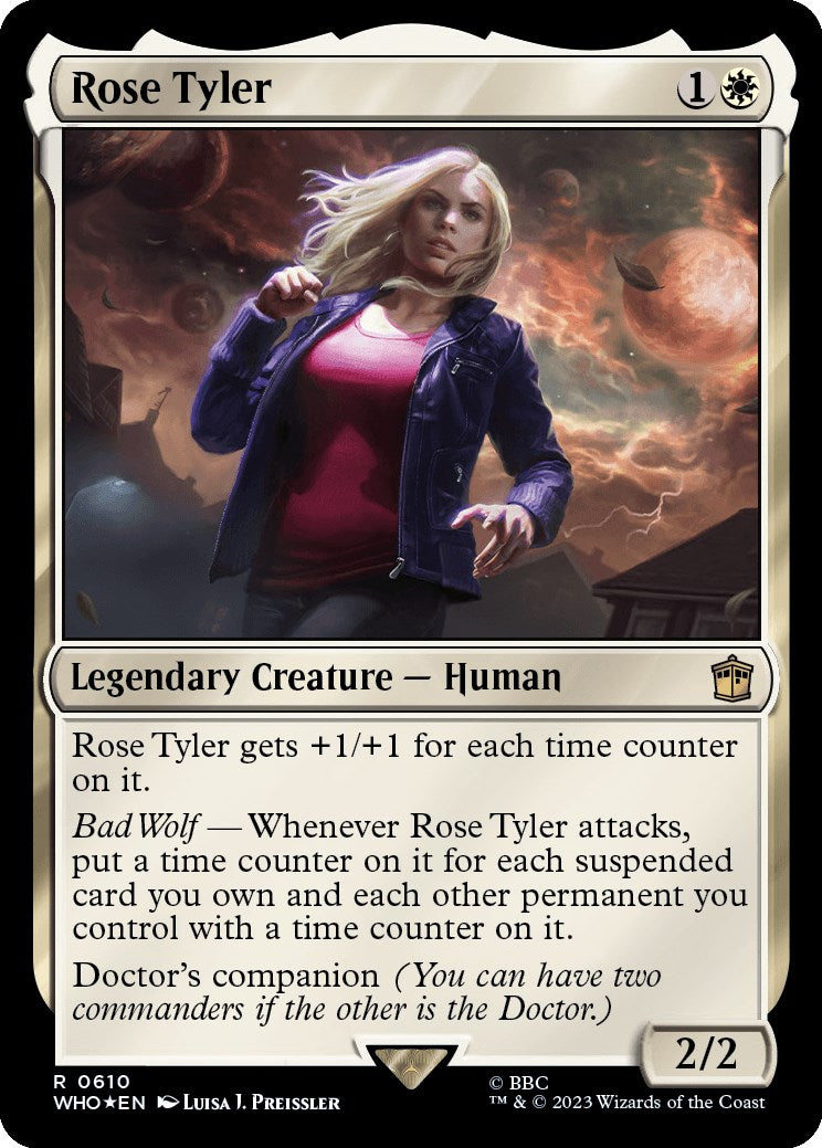 Rose Tyler (Surge Foil) [Doctor Who] | Cards and Coasters CA