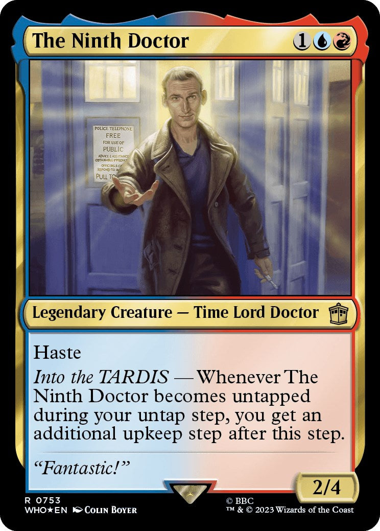 The Ninth Doctor (Surge Foil) [Doctor Who] | Cards and Coasters CA