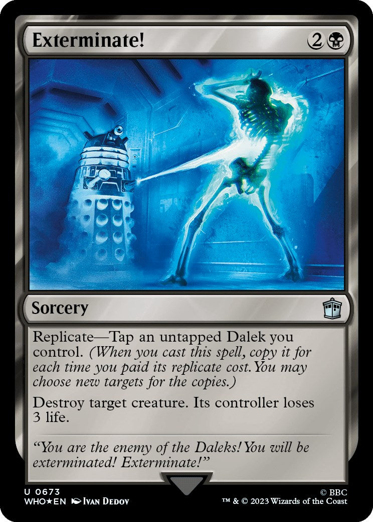 Exterminate! (Surge Foil) [Doctor Who] | Cards and Coasters CA