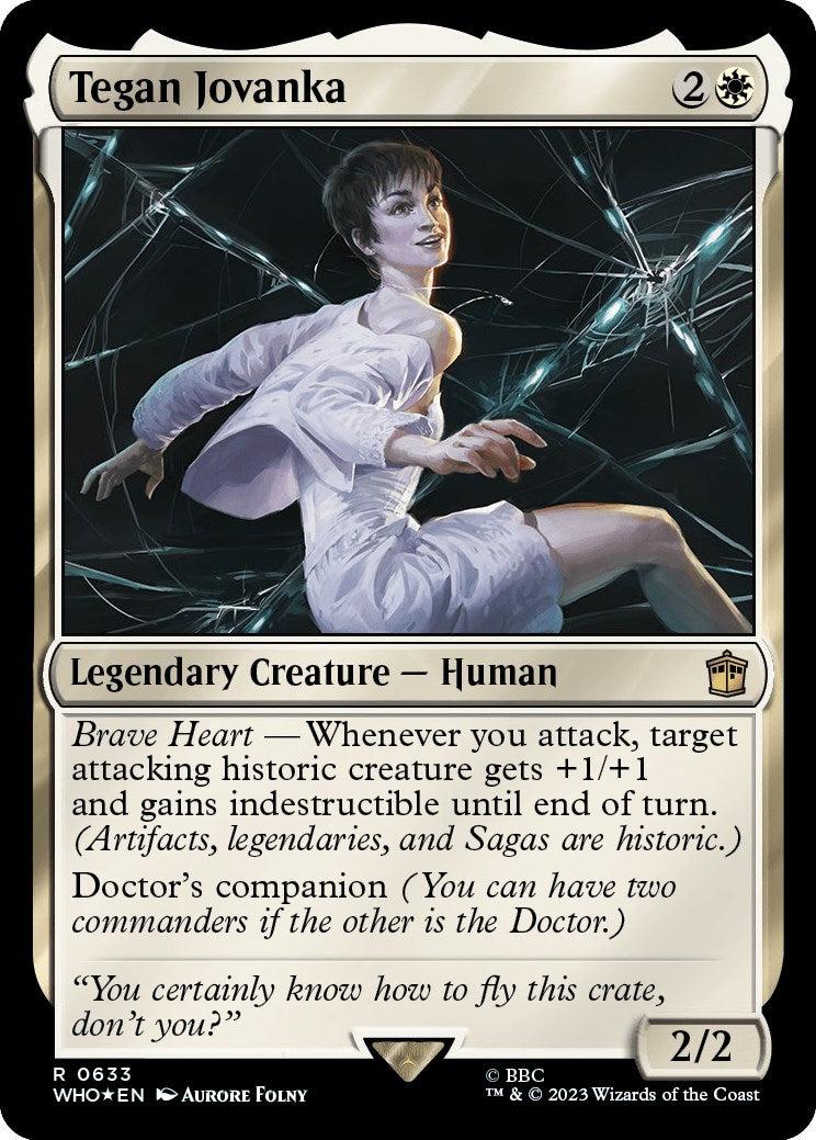 Tegan Jovanka (Surge Foil) [Doctor Who] | Cards and Coasters CA