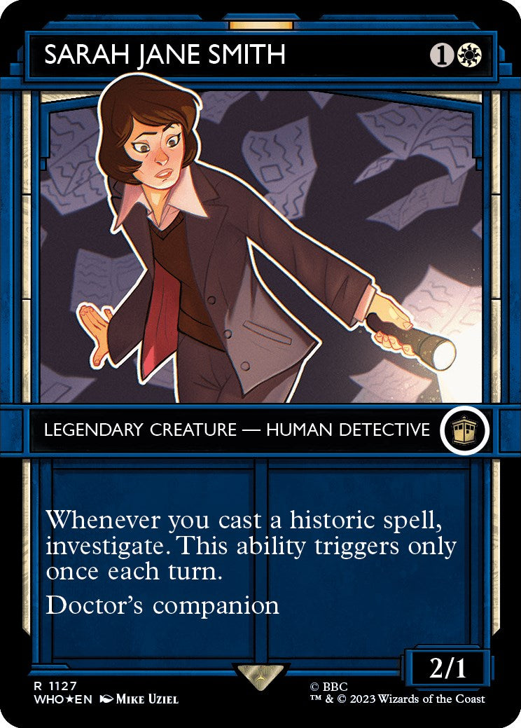 Sarah Jane Smith (Showcase) (Surge Foil) [Doctor Who] | Cards and Coasters CA