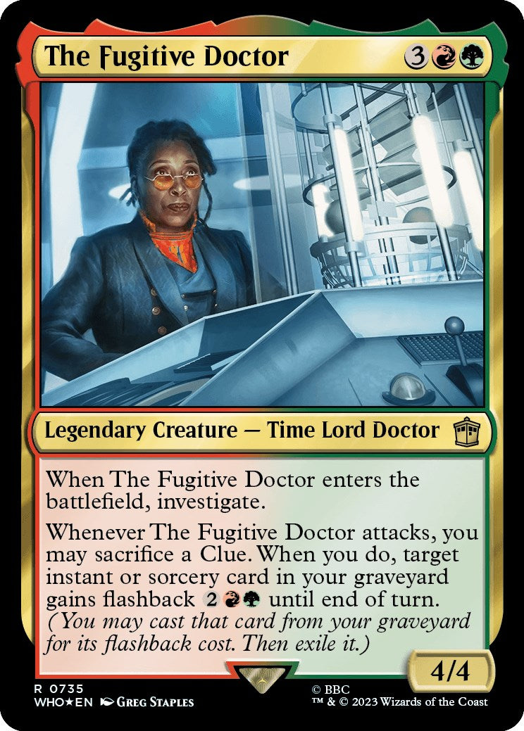 The Fugitive Doctor (Surge Foil) [Doctor Who] | Cards and Coasters CA