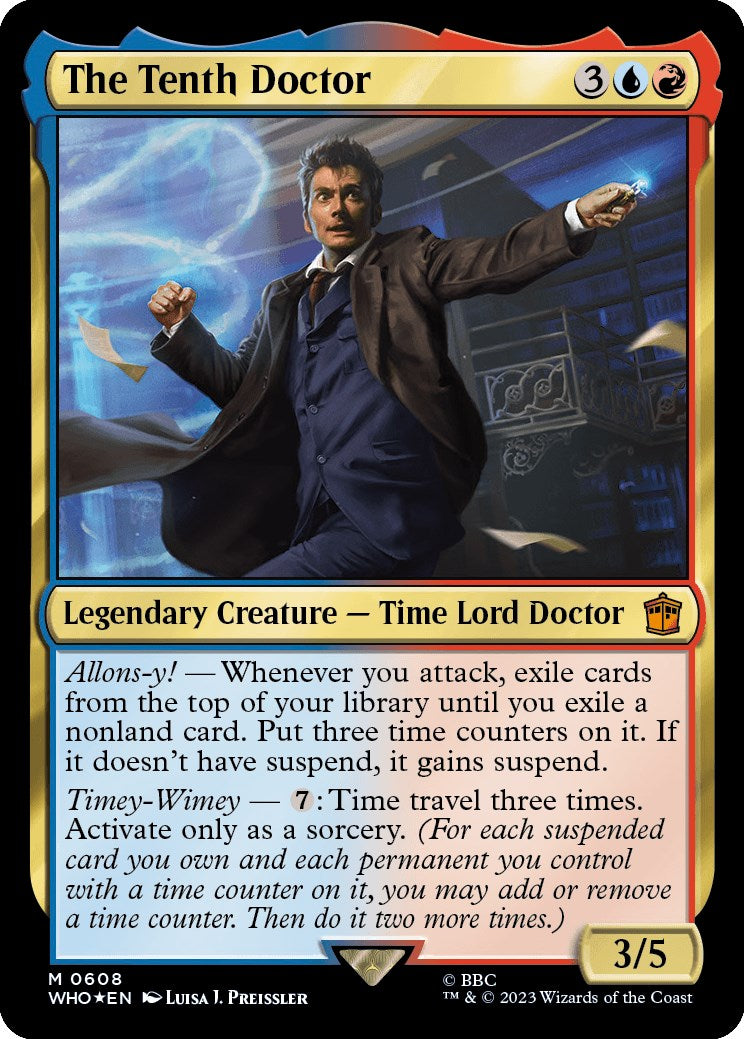 The Tenth Doctor (Surge Foil) [Doctor Who] | Cards and Coasters CA