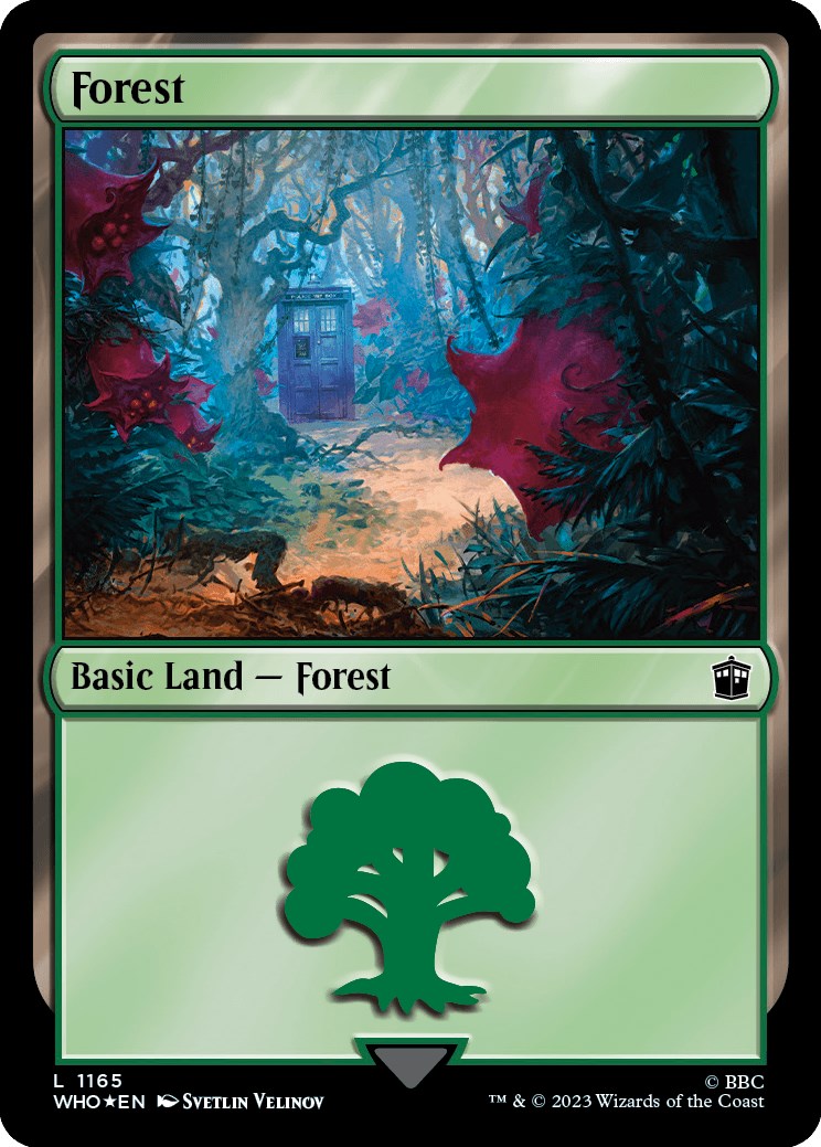 Forest (1165) (Surge Foil) [Doctor Who] | Cards and Coasters CA