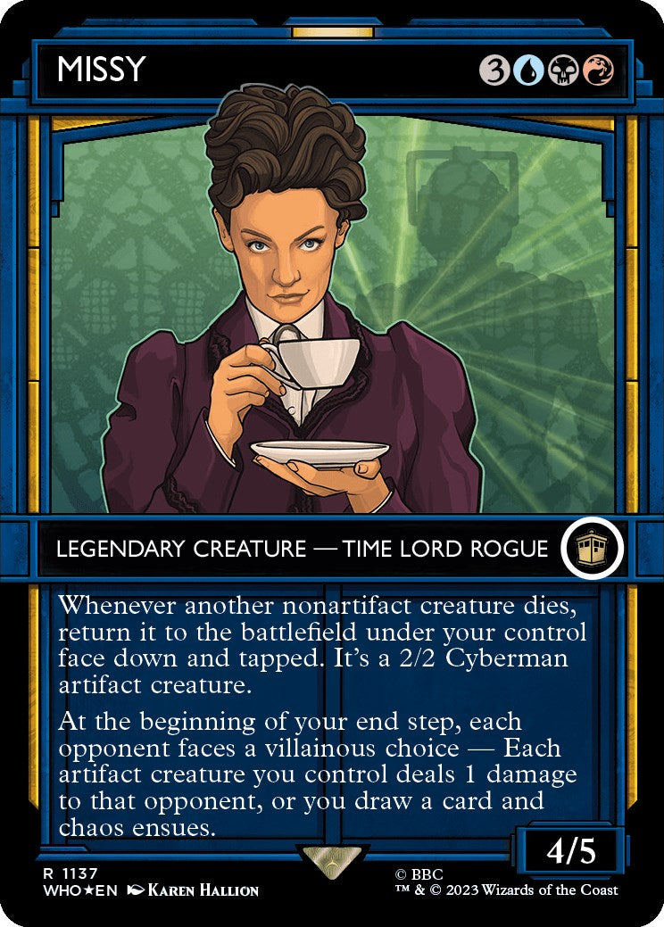 Missy (Showcase) (Surge Foil) [Doctor Who] | Cards and Coasters CA