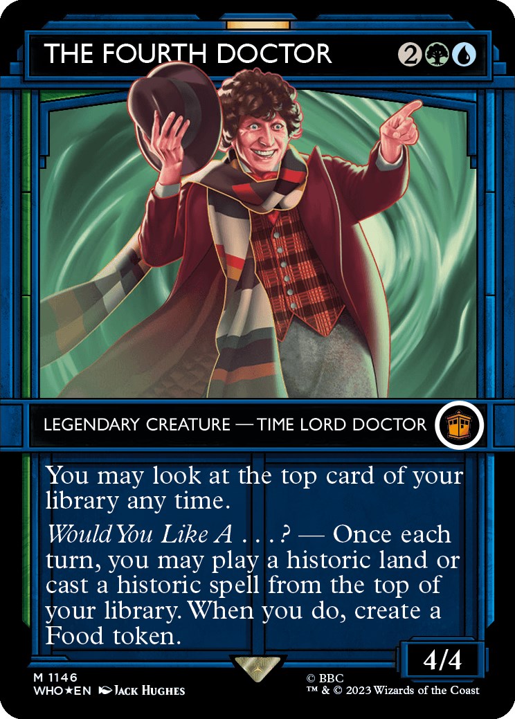 The Fourth Doctor (Showcase) (Surge Foil) [Doctor Who] | Cards and Coasters CA
