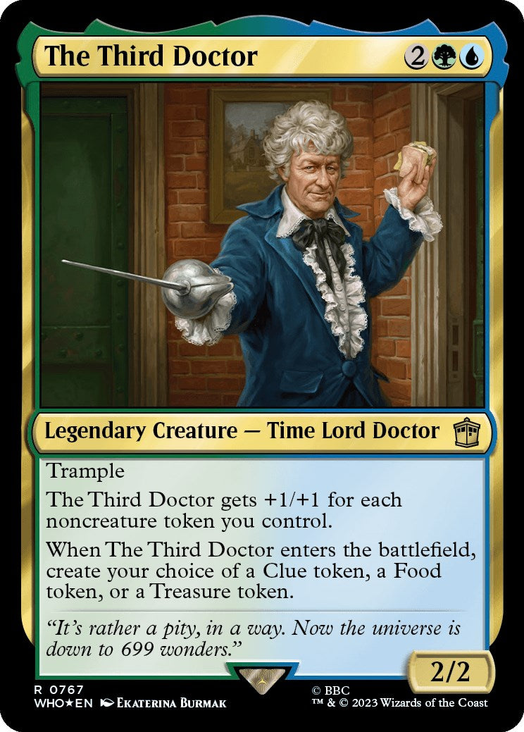 The Third Doctor (Surge Foil) [Doctor Who] | Cards and Coasters CA