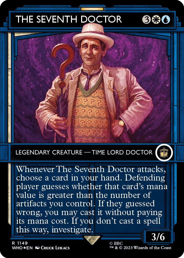 The Seventh Doctor (Showcase) (Surge Foil) [Doctor Who] | Cards and Coasters CA