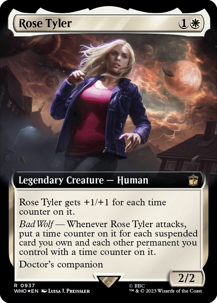 Rose Tyler (Extended Art) (Surge Foil) [Doctor Who] | Cards and Coasters CA